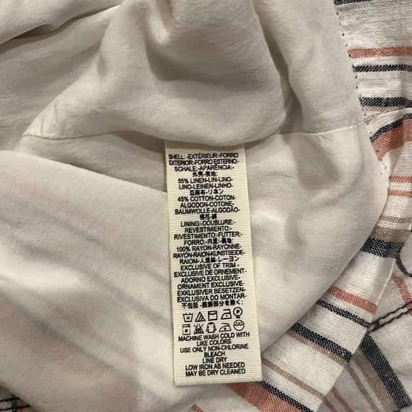 Free People Stripes on Sunday Mini Skirt Size 4 - Picture 4 of 10